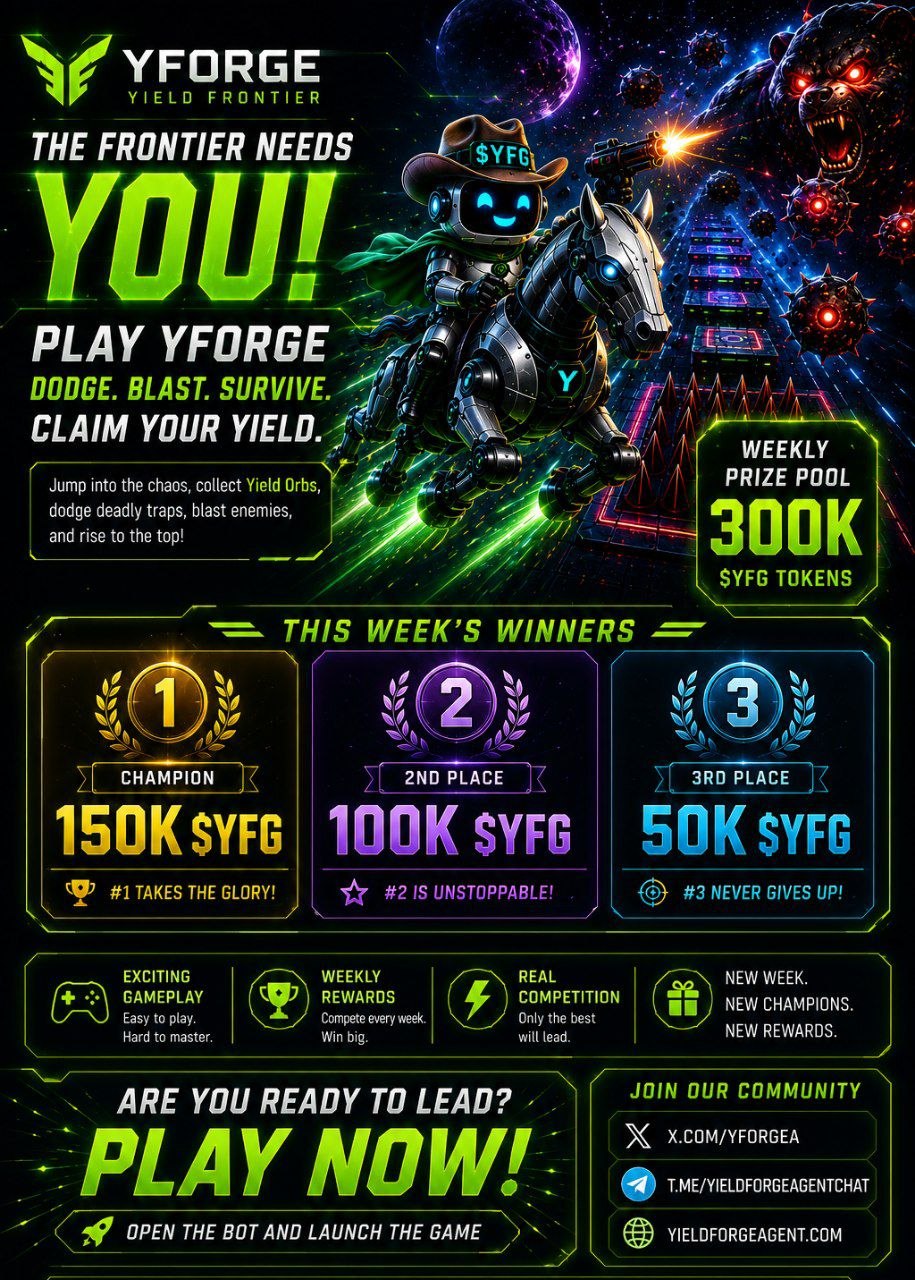 YForge Yield Frontier — this week's rewards